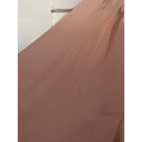 Forever 21 Exclusive Sz Med Cropped Button Up Tie Front Embroidered Silky Blouse - Picture 13 of 15